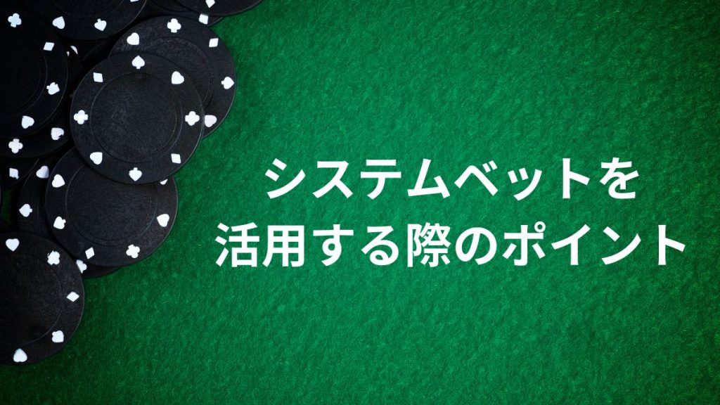 システムベットを活用する際のポイントと注意点